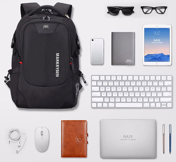 MARK RYDEN τσάντα πλάτης MR5783, με θήκη laptop 15.6", 22L, μαύρη - Timo Leon™ Shop