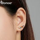 BAMOER σκουλαρίκια καρφωτά SCE1210 με κυβική ζιρκόνια, ασήμι 925, χρυσό - Timo Leon™ Shop