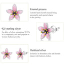 BAMOER σκουλαρίκια καρφωτά λουλούδι SCE1273, ασήμι 925, ασημί - Timo Leon™ Shop