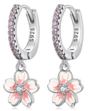 BAMOER σκουλαρίκια κρίκος SCE1509 με κυβική ζιρκόνια, ασήμι 925, ασημί - Timo Leon™ Shop