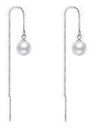 BAMOER σκουλαρίκια κρεμαστά SCE878-B με πέρλα, ασήμι 925, ασημί - Timo Leon™ Shop