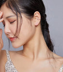 BAMOER σκουλαρίκι cuff SCE894 με κυβική ζιρκόνια, ασήμι 925, ασημί - Timo Leon™ Shop