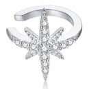 BAMOER σκουλαρίκι cuff SCE999-A με κυβική ζιρκόνια, ασήμι 925, ασημί - Timo Leon™ Shop