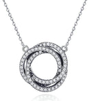 BAMOER κολιέ SCN259 με κυβική ζιρκόνια, ασήμι 925, ασημί - Timo Leon™ Shop