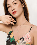 BAMOER κολιέ SCN365 δυο σειρών, ασήμι 925, ασημί - Timo Leon™ Shop