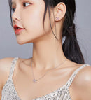 BAMOER κολιέ άπειρο SCN402 με κυβική ζιρκόνια, ασήμι 925, ασημί - Timo Leon™ Shop