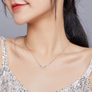 BAMOER κολιέ άπειρο SCN402 με κυβική ζιρκόνια, ασήμι 925, ασημί - Timo Leon™ Shop