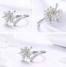 BAMOER δαχτυλίδι SCR471 με κυβική ζιρκόνια, ανοιγόμενο, ασήμι 925, ασημί - Timo Leon™ Shop