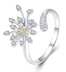 BAMOER δαχτυλίδι SCR471 με κυβική ζιρκόνια, ανοιγόμενο, ασήμι 925, ασημί - Timo Leon™ Shop