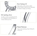 BAMOER δαχτυλίδι SCR545 με κυβική ζιρκόνια, ανοιγόμενο, ασήμι 925, ασημί - Timo Leon™ Shop