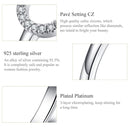 BAMOER δαχτυλίδι SCR545 με κυβική ζιρκόνια, ανοιγόμενο, ασήμι 925, ασημί - Timo Leon™ Shop