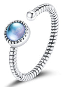 BAMOER δαχτυλίδι SCR698, ανοιγόμενο, ασήμι 925, ασημί - Timo Leon™ Shop