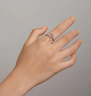 BAMOER δαχτυλίδι SCR730, κυβική ζιρκόνια, ανοιγόμενο, ασήμι 925, ασημί - Timo Leon™ Shop