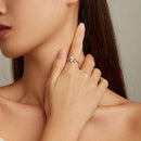 BAMOER δαχτυλίδι SCR872, κυβική ζιρκόνια, ανοιγόμενο, ασήμι 925, ασημί - Timo Leon™ Shop