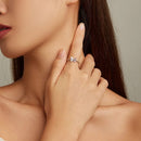 BAMOER δαχτυλίδι SCR872, κυβική ζιρκόνια, ανοιγόμενο, ασήμι 925, ασημί - Timo Leon™ Shop