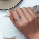 BAMOER δαχτυλίδι SCR872, κυβική ζιρκόνια, ανοιγόμενο, ασήμι 925, ασημί - Timo Leon™ Shop