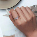 BAMOER δαχτυλίδι SCR872, κυβική ζιρκόνια, ανοιγόμενο, ασήμι 925, ασημί - Timo Leon™ Shop