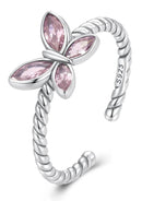 BAMOER δαχτυλίδι SCR872, κυβική ζιρκόνια, ανοιγόμενο, ασήμι 925, ασημί - Timo Leon™ Shop