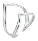 BAMOER δαχτυλίδι SCR981-E, ανοιγόμενο, ασήμι 925, ασημί - Timo Leon™ Shop