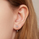 BAMOER σκουλαρίκια μπάρα VSE157-A, με κυβική ζιρκόνια, ασήμι 925, ασημί - Timo Leon™ Shop