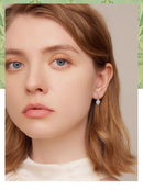 BAMOER σκουλαρίκια καρφωτά VSE166 σε σχήμα ρόμβου, ασήμι 925, ασημί