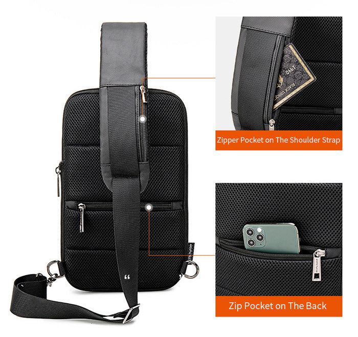 ARCTIC HUNTER τσάντα Crossbody XB00113-BK, αδιάβροχη, μαύρη - Timo Leon™ Shop