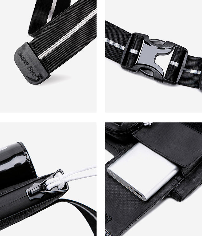 SUPER FIVE τσάντα ώμου XB00118-BK, μαύρη - Timo Leon™ Shop
