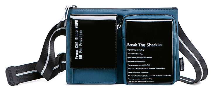 SUPER FIVE τσάντα ώμου XB00118-BL, μπλε - Timo Leon™ Shop