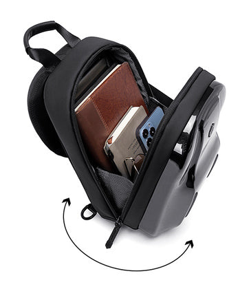 ARCTIC HUNTER τσάντα Crossbody XB00551 με θήκη tablet, 3.5L, μαύρη
