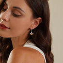 BAMOER σκουλαρίκια κρεμαστά YIE230-A, κυβική ζιρκόνια, ασήμι 925, ασημί - Timo Leon™ Shop