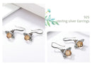 BAMOER σκουλαρίκια κρεμαστά YIE230-A, κυβική ζιρκόνια, ασήμι 925, ασημί - Timo Leon™ Shop